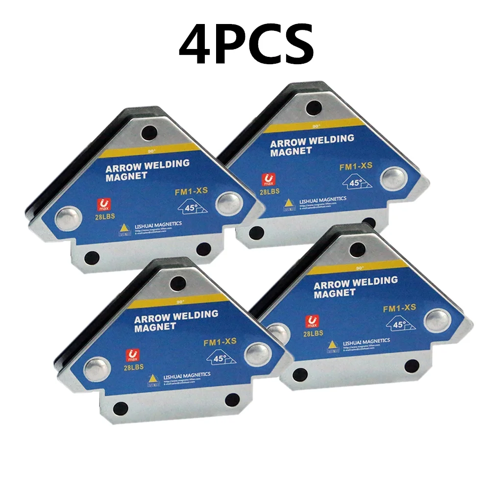 

4pcs Magnetic Welding Holders Angle Soldering Arrow Magnet Weld Fixer Positioner Ferrite Holding Auxiliary Locator Tools