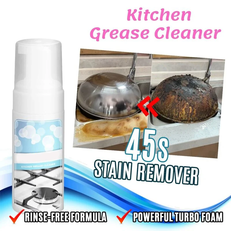 

30/100ml Kitchen Grease Cleaner Sublimation Products Stainless Steel Cleaner Polish For Grills Ovens & Appliances Ultrasonic