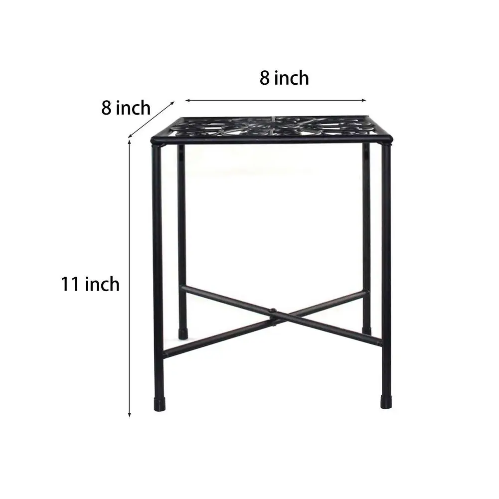 

2pcs Plant Flower Pot Stand Europe Type Iron Bonsai Display Stand Indoor Outdoor Balcony Floor Flower Stand Garden Flower Frame