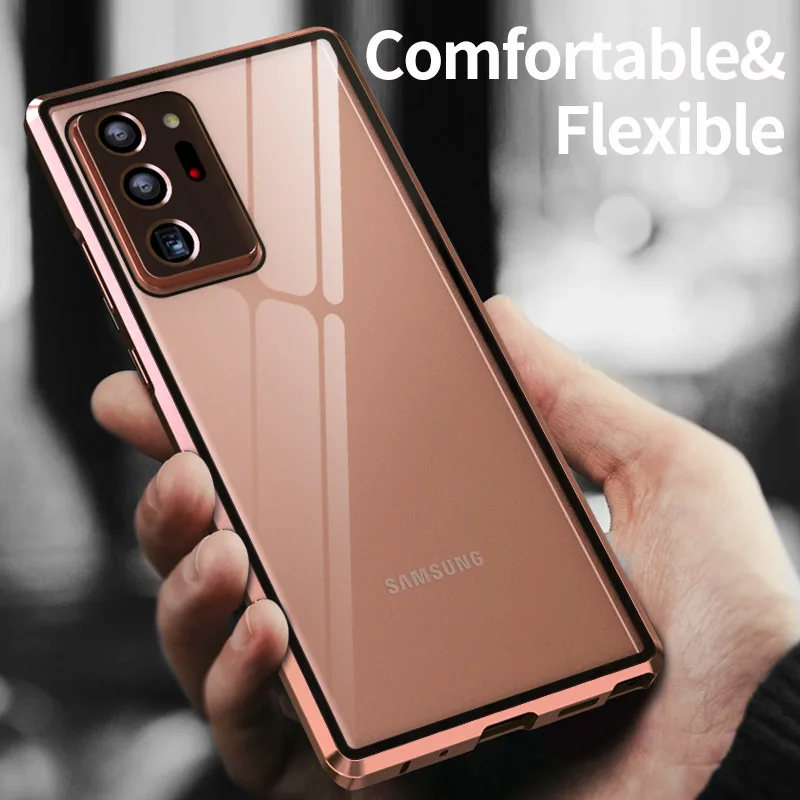 

Anti Peep Privacy Screen Magnetic Case For Samsung Galaxy Note 20 Ultra 10 Lite A40 A50 A51 A71 Metal Tempered Glass Phone Case