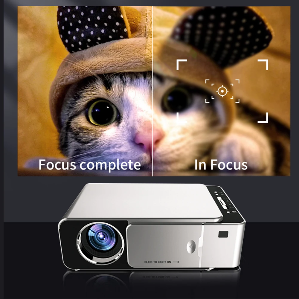 2022 New T6 Mini LED Projector Android WIFI Full HD 4K 30~170 inch Big Screen Proyector Portable Home Theater Smart Video Beamer |