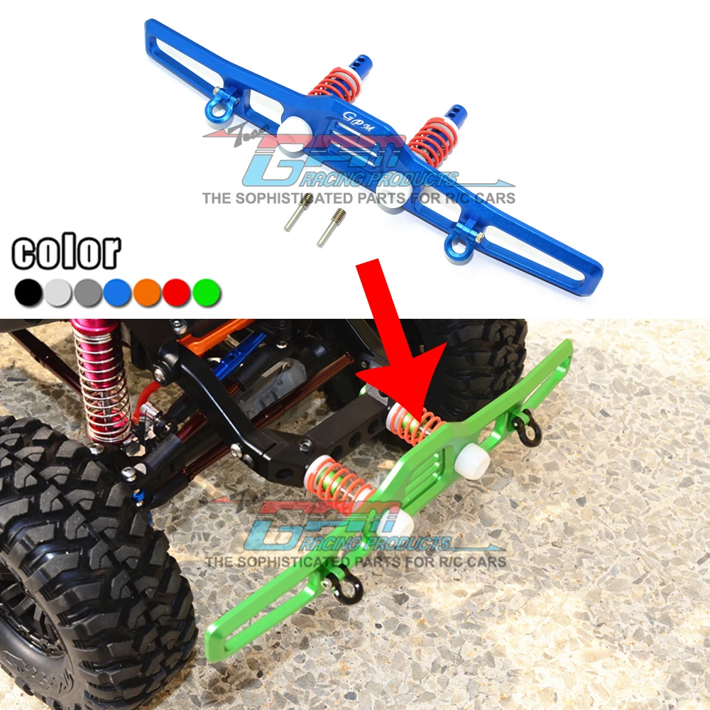

GPM 1/10 TRX4 82056-4 Defender 82066-4 металлический алюминиевый сплав, пружинный разгрузочный передний противоударный барьер + U-Образный Крючок