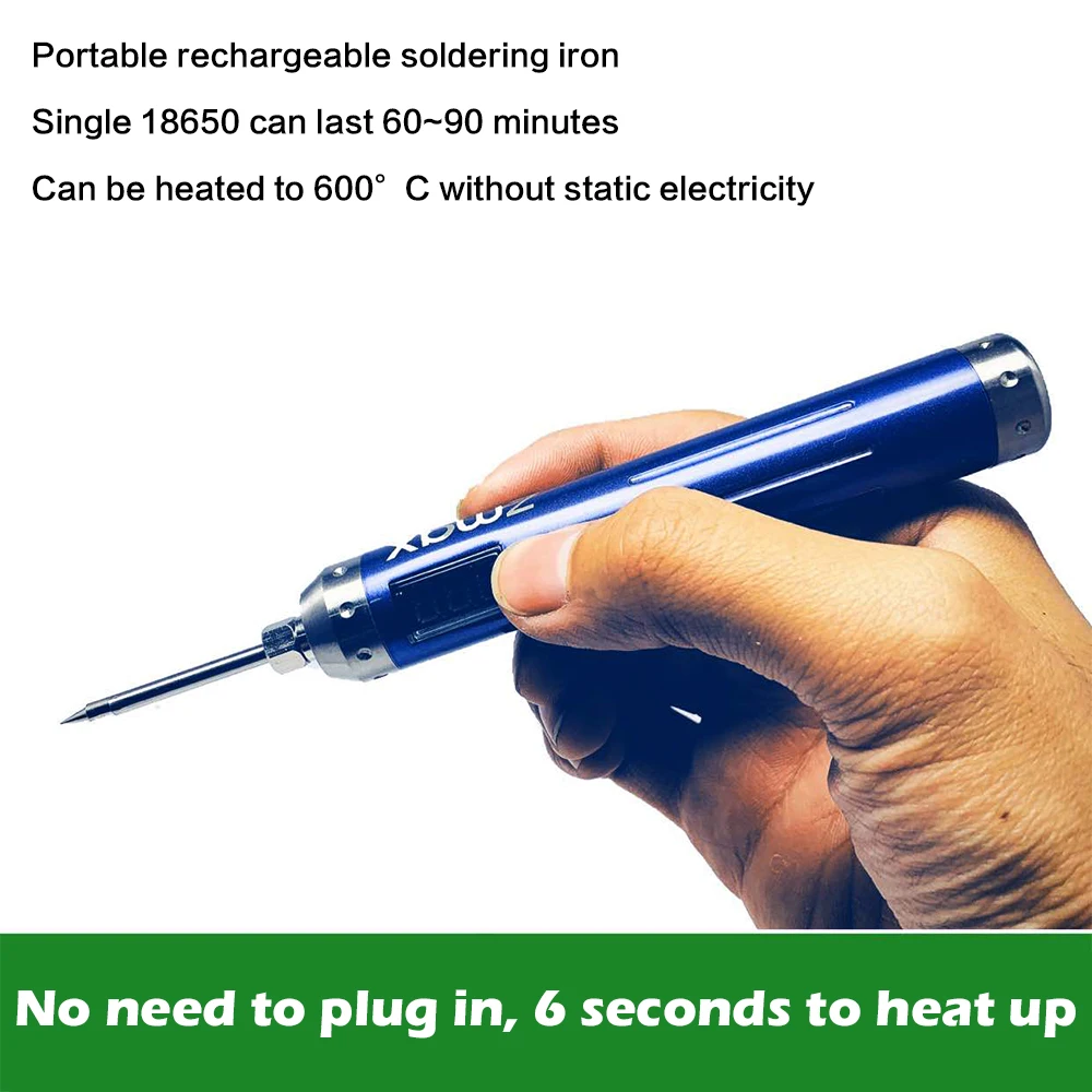 Портативный Электрический паяльник беспроводная паяльная станция с разъемом USB
