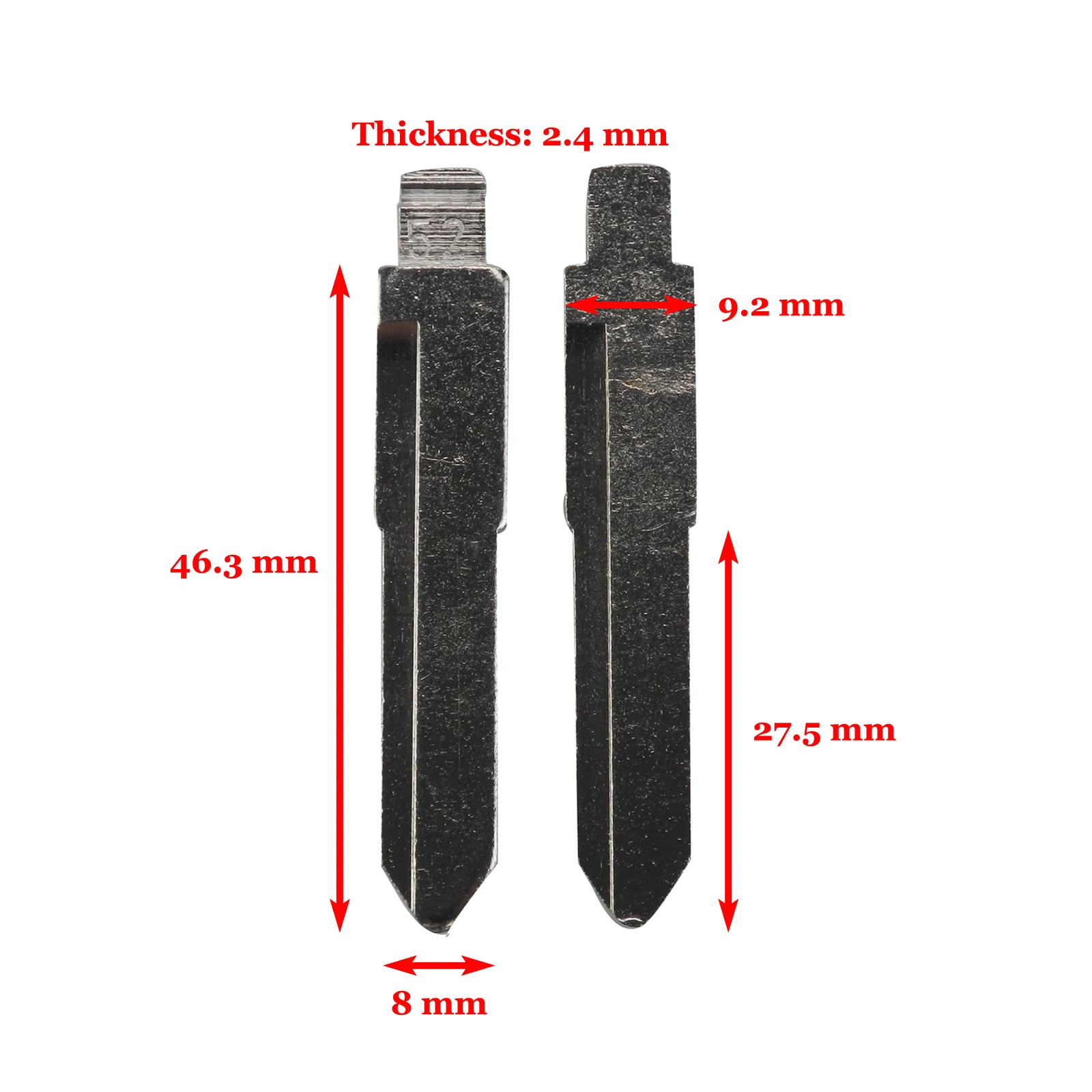 t52 Jingyuqin 1p no.52 NO.7 Автомобильный ключ Ucut Blade#7#52 для Suzuki Кожанный чехол для ключей от Suzuki Grand Vitara Ignis Liana Samurai Swift Sx4 S-Cross - Цвет: t52