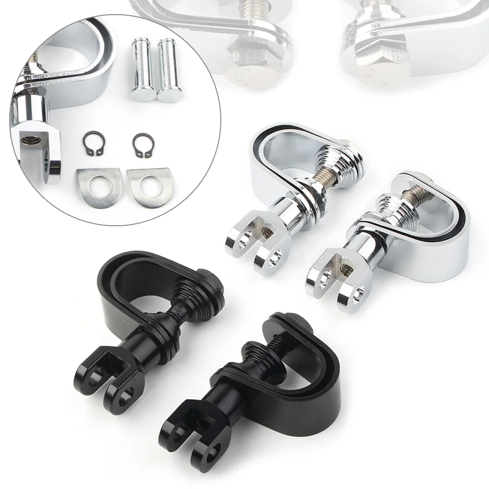 

25 мм и 32 мм мотоциклетная универсальная аварийная балка для двигателя, подставка для ног, колышек зажим, комплекты, черная/хромированная ста...