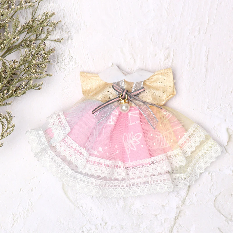 Одежда для кукол 16 см 1/12 BJD Модный комбинезон с принтом платье девочек DIY игрушка