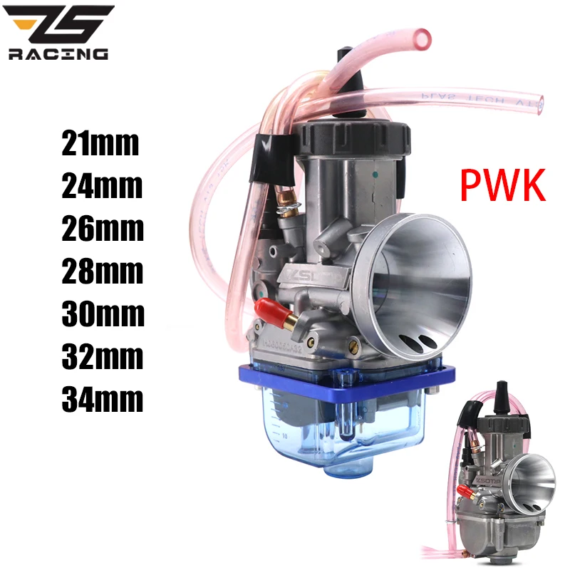 

ZS Racing PWK 21/24/26/28/30/32/34mm Motorcycle Carburetor Float Bowl Lower Cover For 2T/4T ATV UTV Pit Dirt Bike With Power Jet