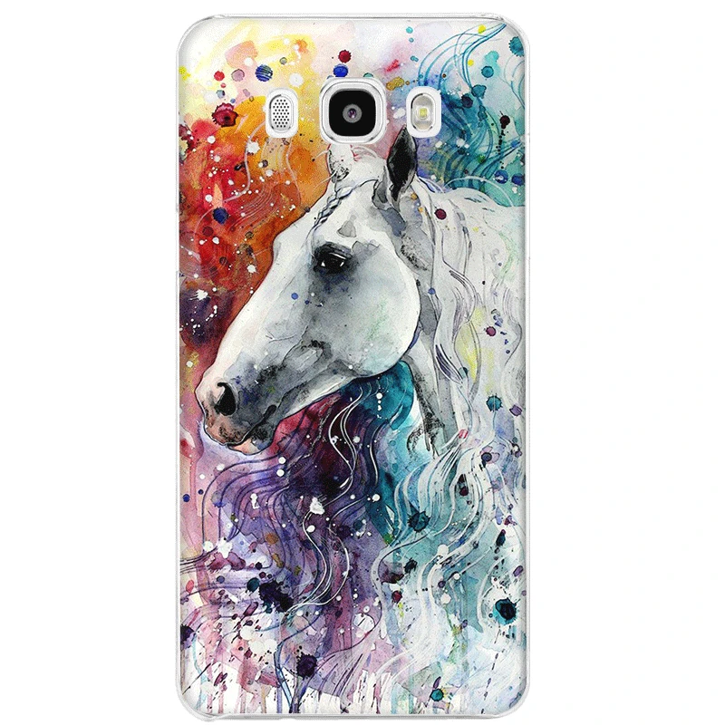 H6 Чехол для samsung Galaxy M10 M20 M30 M40 S6 S7 край S8 S9 S10 S10e Plus Note 8 9 S3 S4 S5 крышка акварель Лошадь картина маслом - Цвет: H6