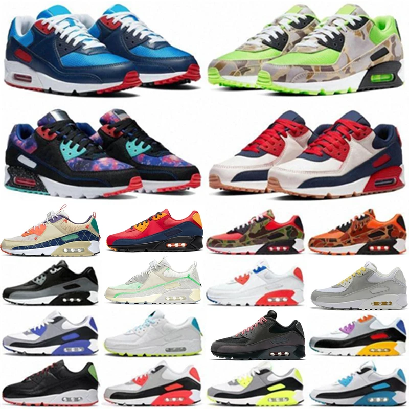 

Casual Men 90s Cushion Running Shoes Court Purple Camo Premium Red Blue Hyper Grape Trainers Breathable Designer Sports Sneakers