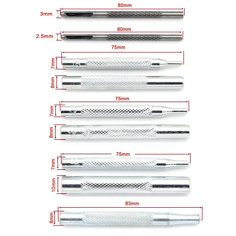 Набор инструментов для кожевенного ремесла 11 шт. набор заклепок с основанием