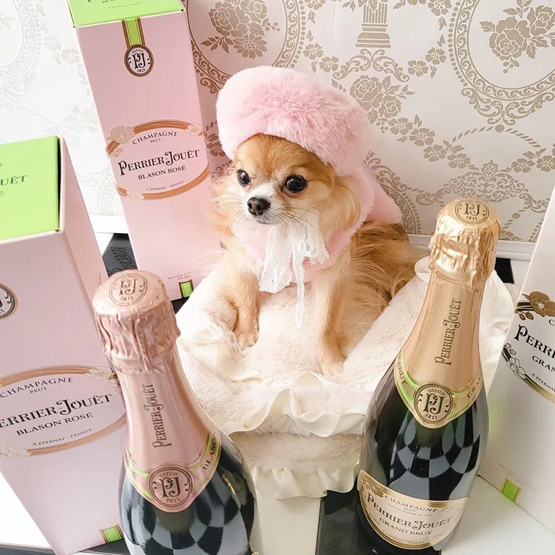 Головной убор для домашних питомцев из искусственного кроличьего меха |