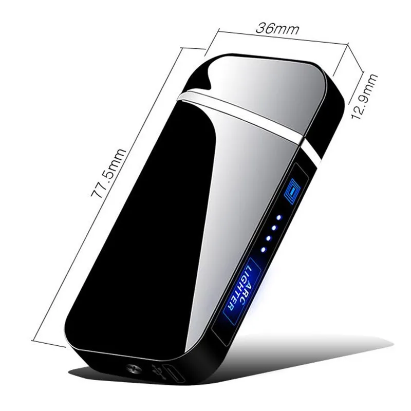 New Touch sensor switch Double Arc lighter USB charging cigarette Plasma Windproof flameless Electronic lighters | Дом и сад