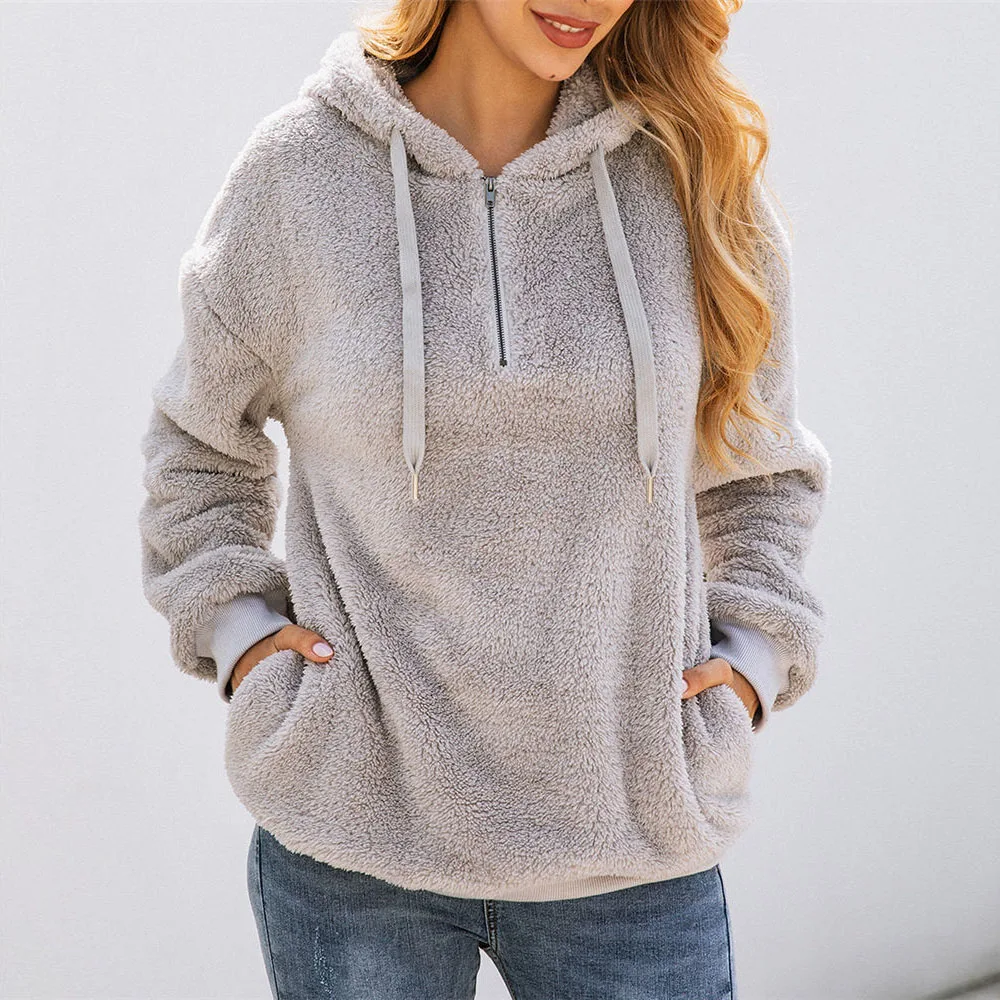 Женский шерстяной пуловер свитер новинка 2020 флисовые пуловеры на молнии теплые