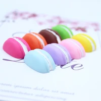 8pcs resin macaron charms cute food pendants flatback cabochon for bracelets necklace earrings jewelry making 231613mm