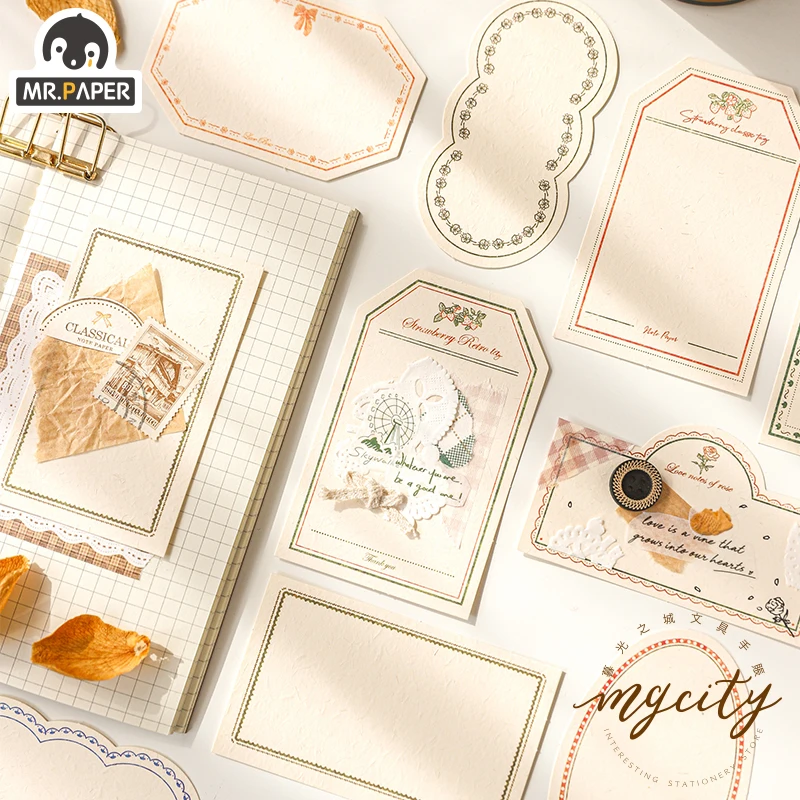 

6 Designs Versailles Dream Loose Leaf Kawaii Notepads Original Creative Decor Laptop Luggage Celebrating Christmas Memo Pads