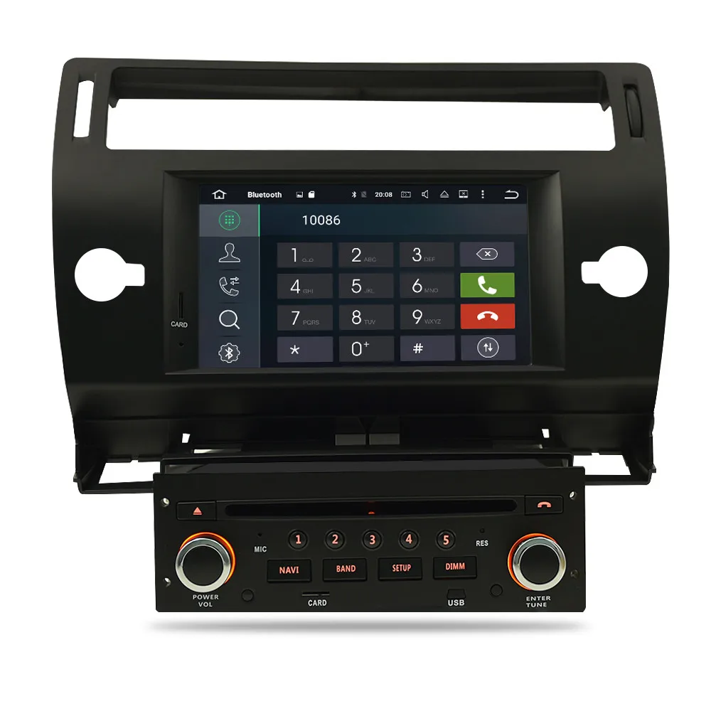 Android 8,0 Автомагнитола DVD навигации Мультимедиа Стерео для Citroen C4 C-Triomphe C-Quatre 2004-2009 gps WI-FI bluetooth-плеер