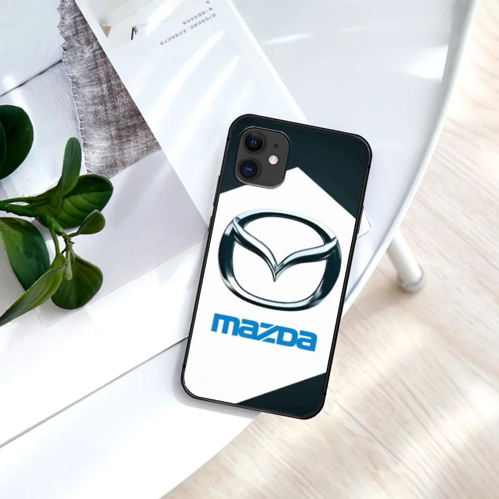 

Mazda Sports car Phone Case For IPhone 4 4s 5 5S SE 5C 6 6S 7 8 Plus X XS XR 11 12 Mini Pro Max 2020 black Prime 3D Coque Luxury