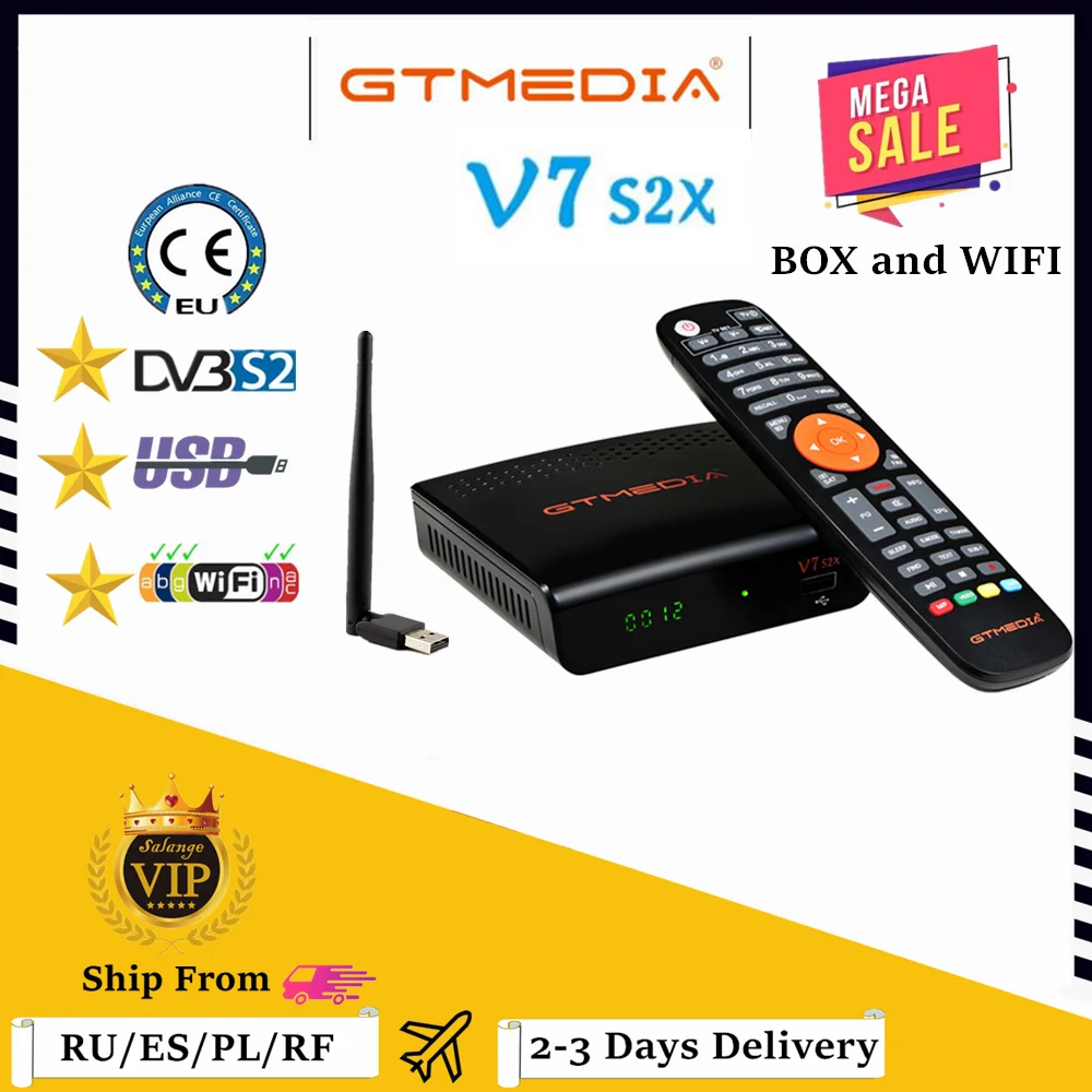 

1080P FHD GTmedia V7 S2X спутниковый декодер DVB-S2 USB Wifi Gtmedia V7S2X h.265 Gtmedia V7S HD обновленная версия без приложения