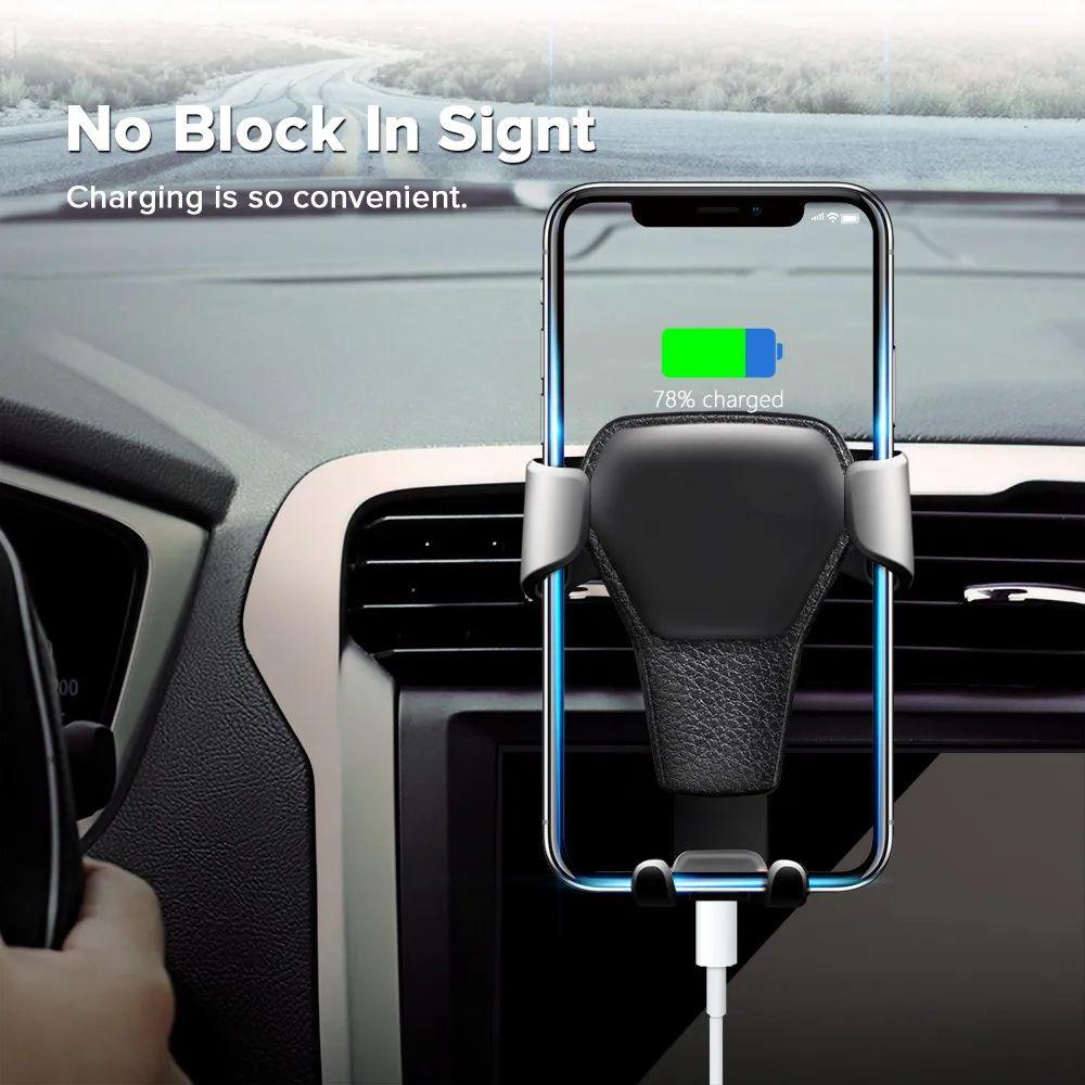 car mobile phone holder universal in the car air vent clip bracket no magnetic holder for smartphone gravity gps bracket free global shipping