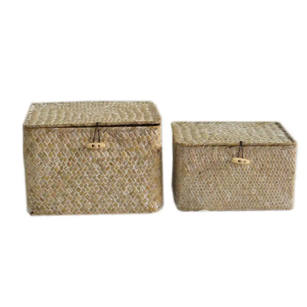 Плетеная корзина для хранения из морских водорослей ручной работы домашняя