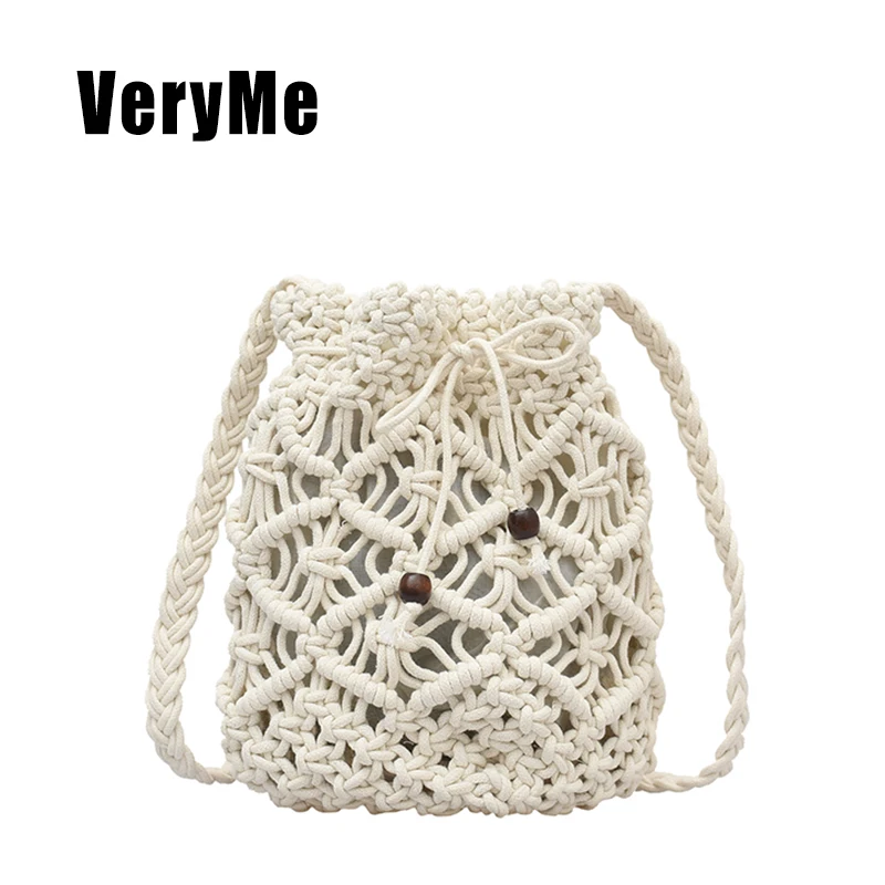 

VeryMe Summer Beach Weave Women's Shoulder Crossbody Bag Designer Handmade Tassel Fashion Ladies Messenger Purse Bohemian Female