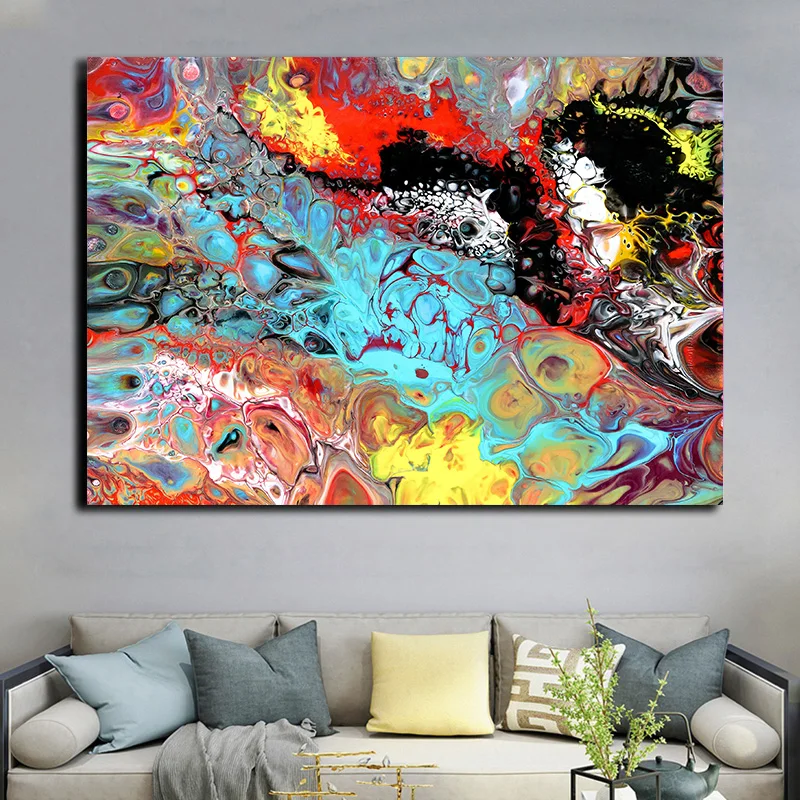 Абстрактный постер и принты облаков пейзаж холст живопись настенные картины