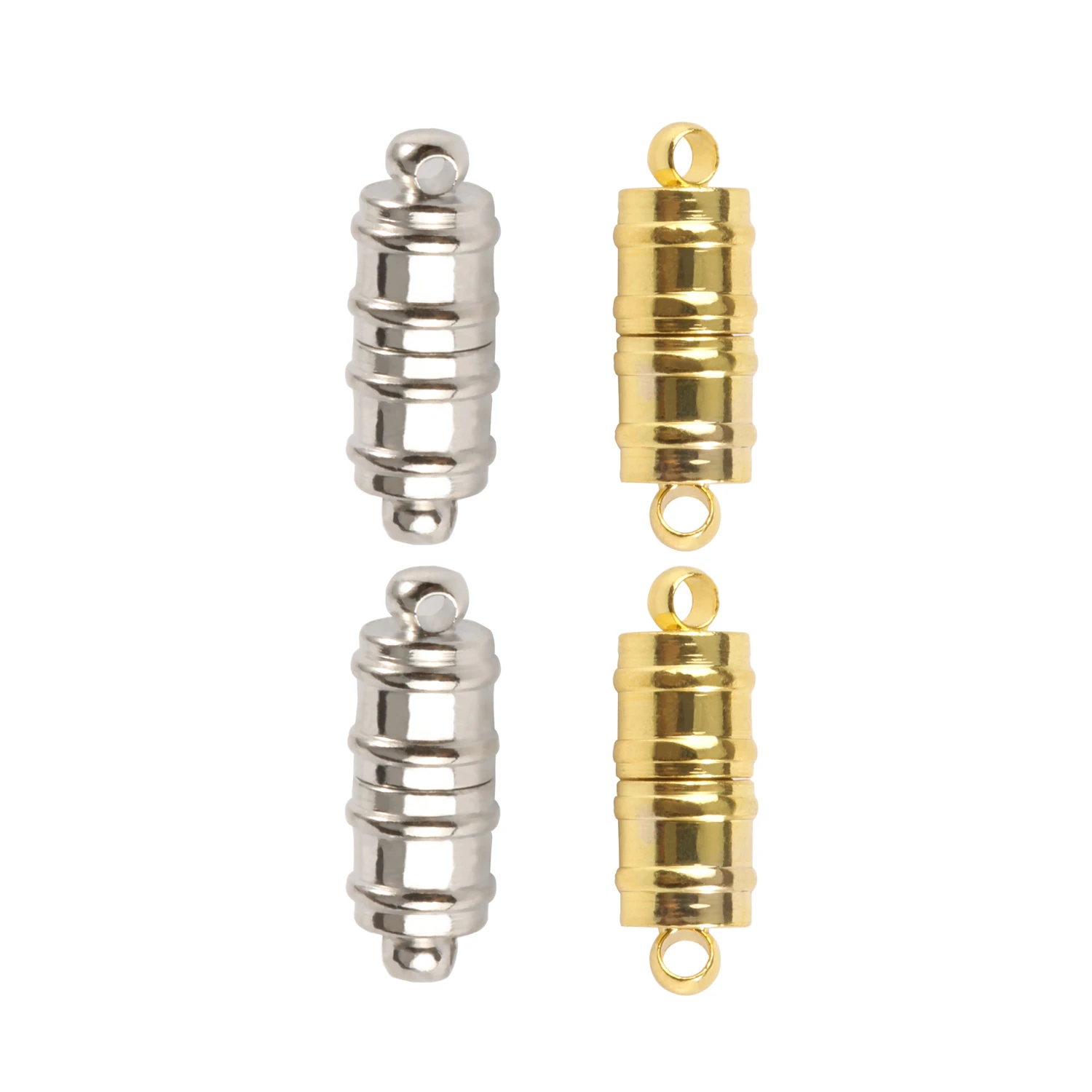 5 комплектов трубка из нержавеющей стали прочная магнитная застежка бусины