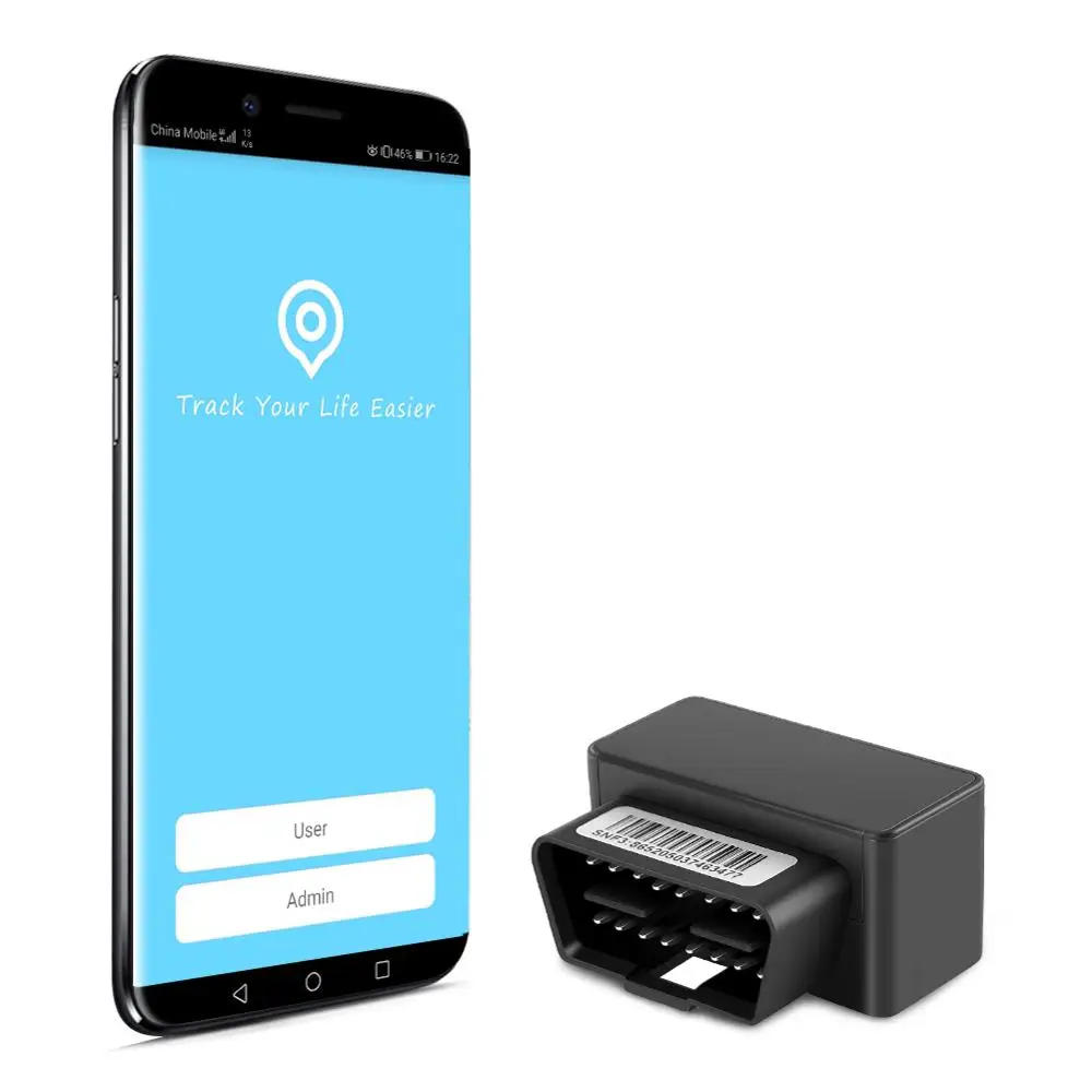 Автомобильный GPS-Трекер OBD II Mini Plug Play GSM 16 Pin OBD2 устройство слежения GPS-локатор OBDII с