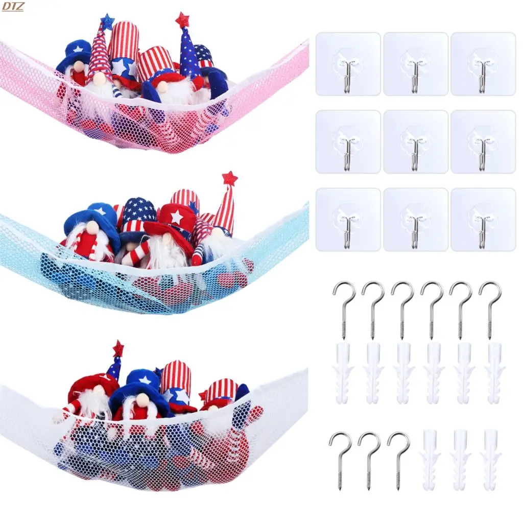 Гамаки игрушечные Джамбо 3 шт. мягкие гамаки для хранения игрушек чудесные