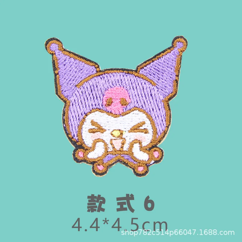 Мультяшные Sanrios Cinnamoroll Kuromi ткань паста Одежда Украшение утюгом патчи Вышивка