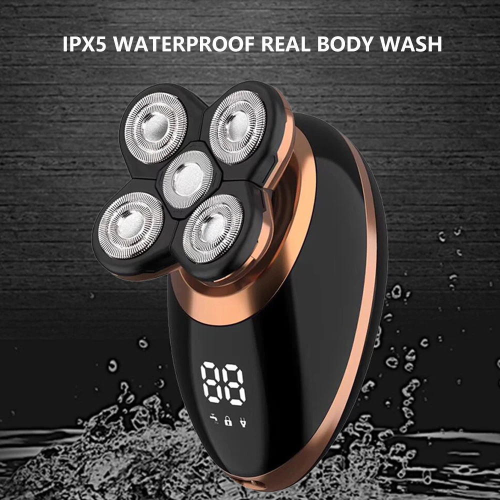 Электробритва с 5 головками перезаряжаемая Бритва для стрижки волос носа ушей