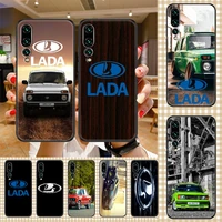 lada car logo phone case for huawei p mate p10 p20 p30 p40 10 20 smart z pro lite 2019 black 3d coque pretty back silicone