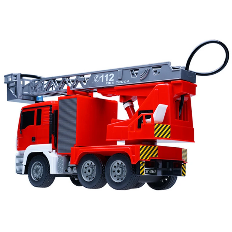 Big 1:20 RC 2.4G big Remote Control Electric Fire Truck Spray fire Toy Car Sprinkler Music Fire car Engines Educational Toys enlarge
