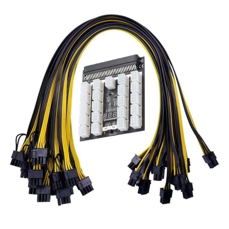 

Плата блока питания для HP 1800W PSU GPU BTC, 12 В, 21 кабель