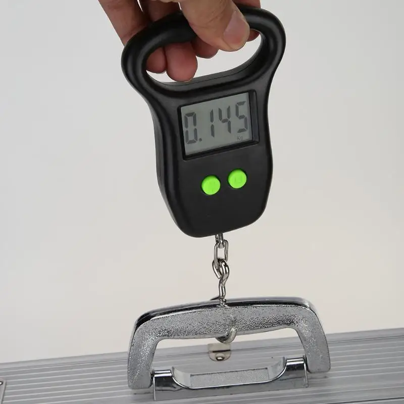 Цифровые электронные весы для багажа максимальный вес 50 кг ЖК дисплей