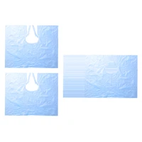 Set of 300 Blue Clear Disposable Hair Cutting Capes Kit Salon Gown Bibs