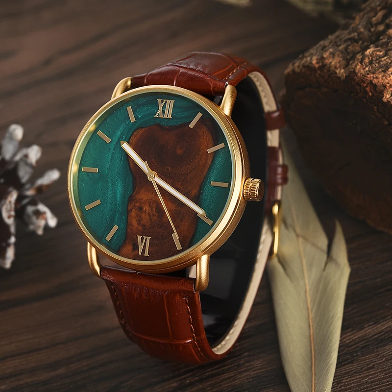 

Men's Watches 2021 BOBO BIRD Creative Wood Watch For Men Resin Wooden Man Quartz Wristwatch Relogio Masculino Montre Homme