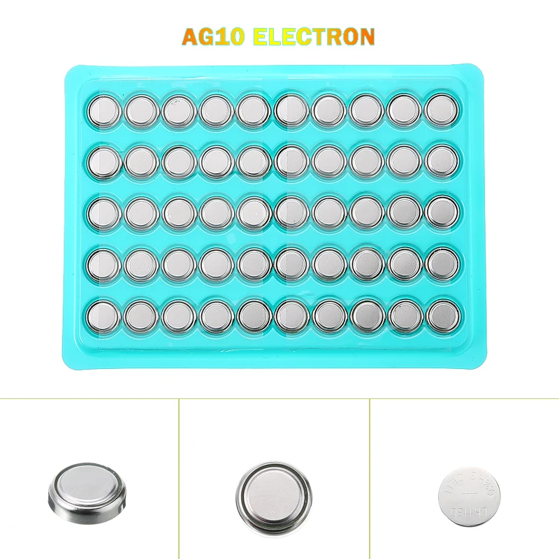 Mayitr 50 шт. Щелочная батарейка 1 5 В кнопка AG10 L1131 SR1130 189 LR54 батарейки для электронных
