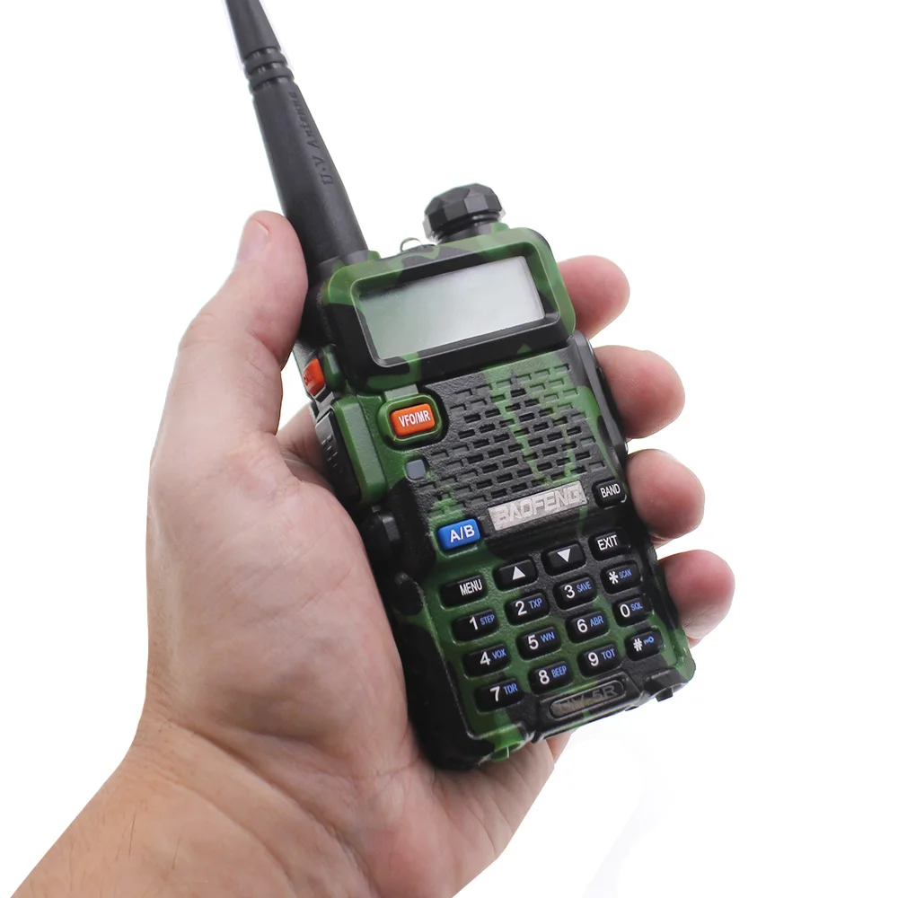 2 шт BaoFeng UV-5R рация 5 Вт двухдиапазонный 136-174 МГц/400-520 МГц UV5R 128CH VOX фонарик fm-приемопередатчик для радиолюбителей