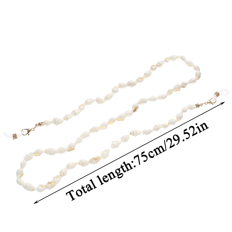 

Women White Reading Glasses Chain Cord Holder Neck Strap Rope 1PC Comfortable Glasssholder Non-slip Simple Glasses Chain