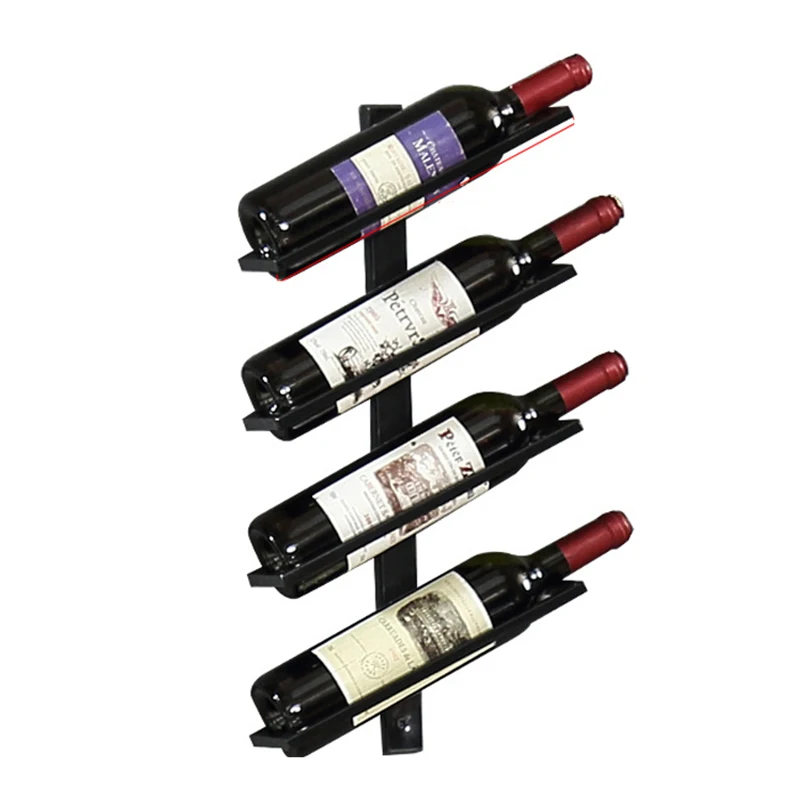 UPORS 2/4 Bottle Wine Rack Wall Mounted Wine Bottle Holder C