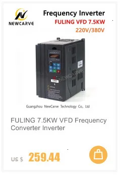 FULING 9 кВт VFD преобразователь частоты Инвертор для 9 кВт 220 В 380 В CNC электродвигатель привода шпинделя АТС NEWCARVE