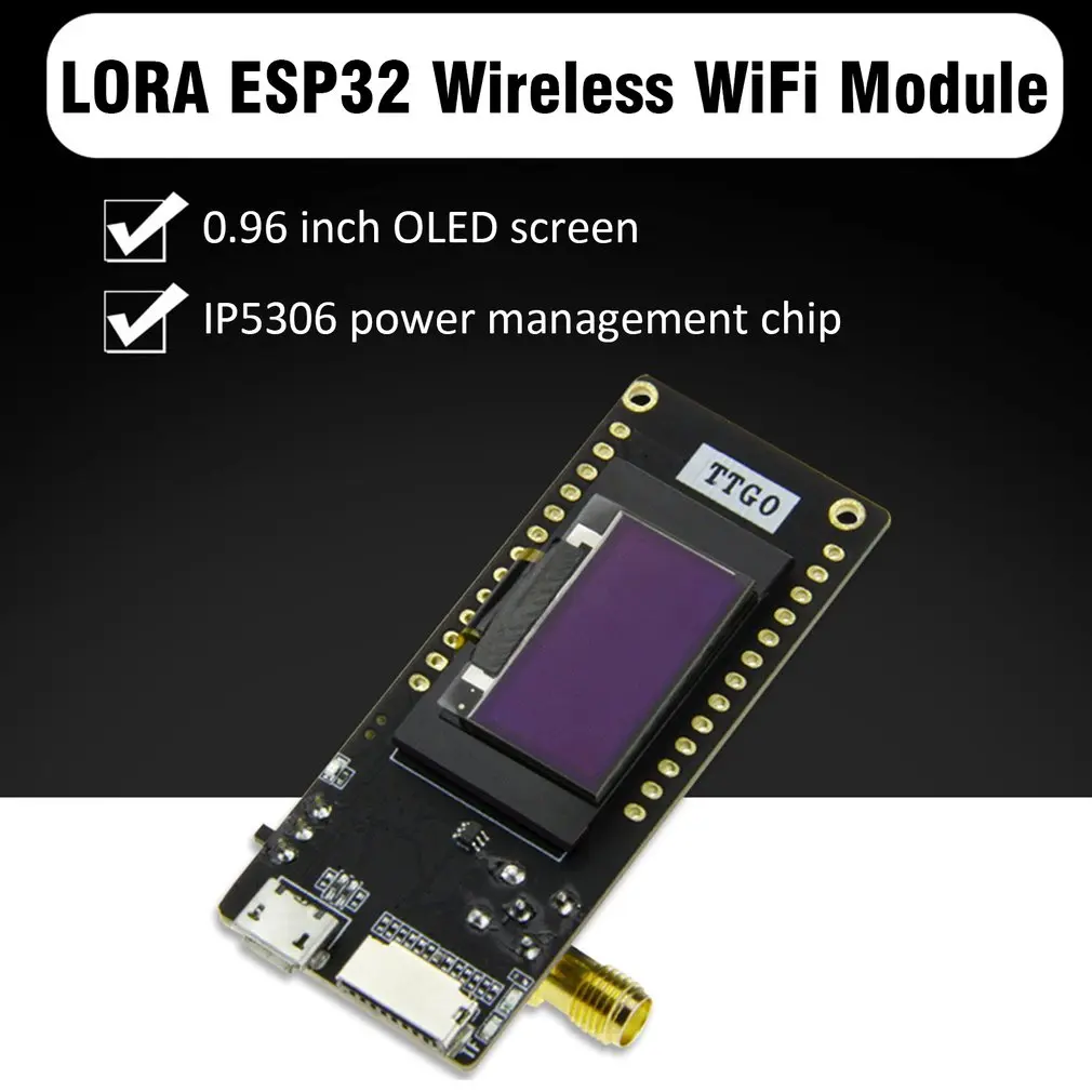 TTGO ESP32 Paxcounter LoRa32 V2.1 версия 433/868/915 МГц LoRa ESP 32 OLED 0 96 дюймовая SD карта Bluetooth compatible WI FI