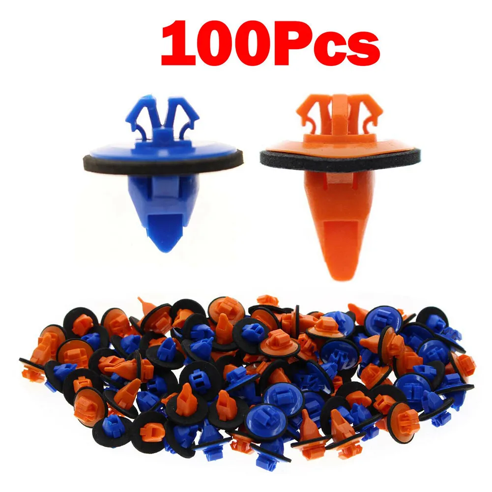 

100pcs Fender Flare Retainer Clips 75495-35010 For 2005-2016 for Toyota for Tacoma 75397-35010 Orange Clips High Quality