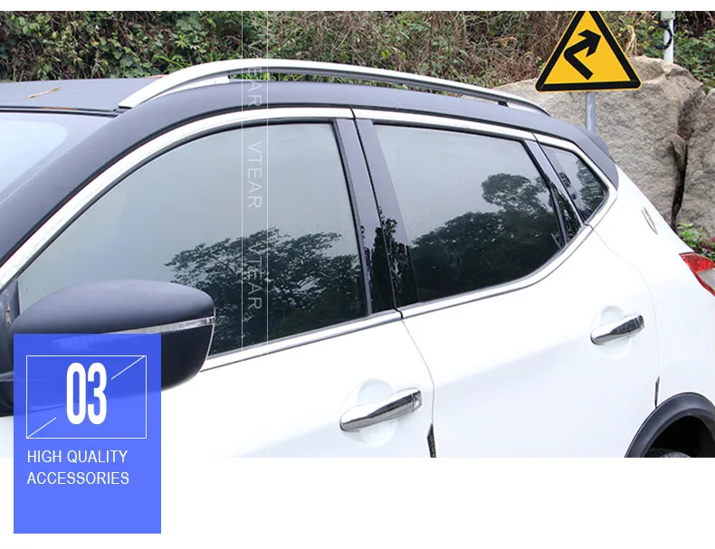 Vtear для ниссан кашкай j11 Nissan Qashqai J11 dualis 2 Аксессуары для окон BC столб крышка наклейка для экстерьера автомобиля-Стайлинг отделка украшения части