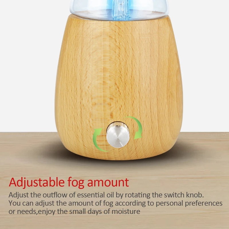 

Waterless Pure Essential Oil Diffuser Wood Glass Aromatherapy Vaporizer Diffuser Aroma Essential Oil Nebulizer