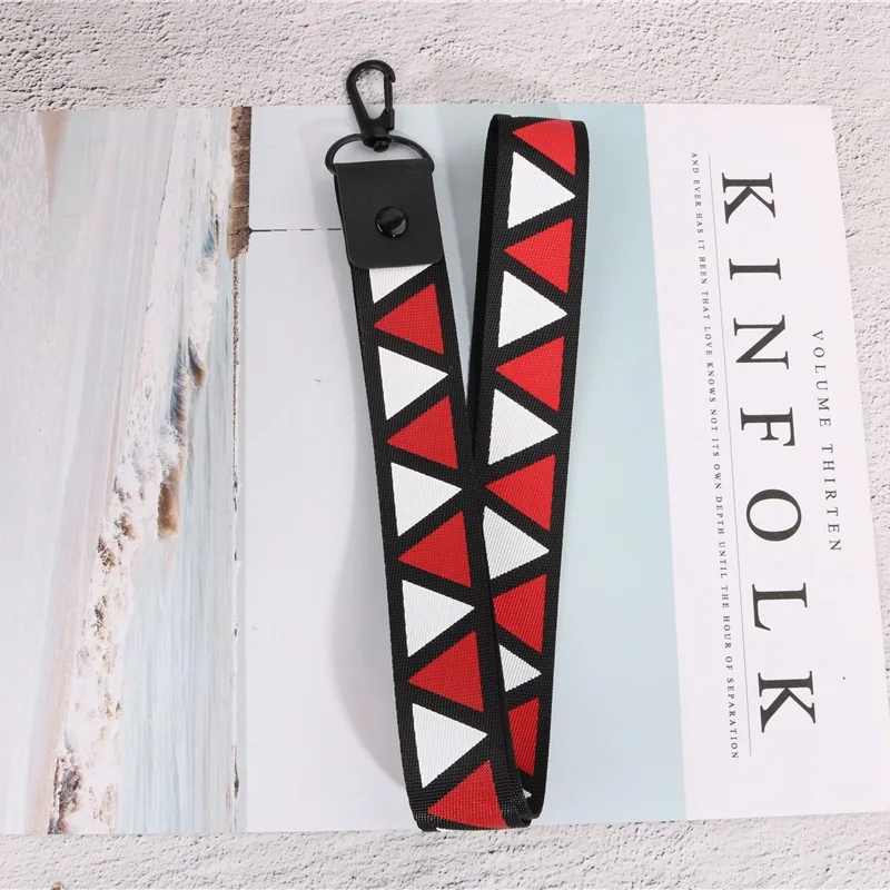 Треугольный шнурок популярного цвета для ключей и телефонов брелоки с