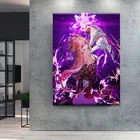 Популярная Аниме игра Genshin Impact Yae Miko HD настенная печать постер домашний декор коллекционное искусство подарок