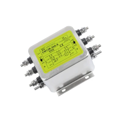 

Three-phase 380V bipolar enhanced anti-interference large current 20A30A40A50A60A bolt power supply filter CW12B-S