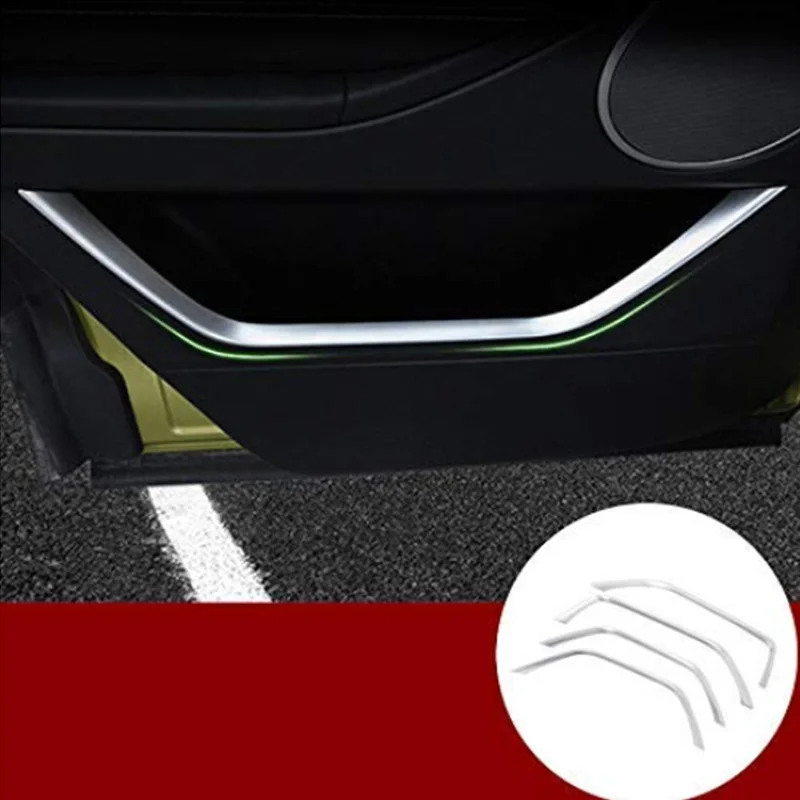 

for Land Rover Range Rover Evoque 2013-2017 Car-Styling ABS Chrome Car Door Decoration Trim Strips Accessories 4Pcs/Set